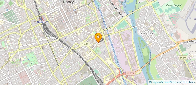 localisation de l'entreprise ASS SPORT FACULTE MEDECIN  NANCY