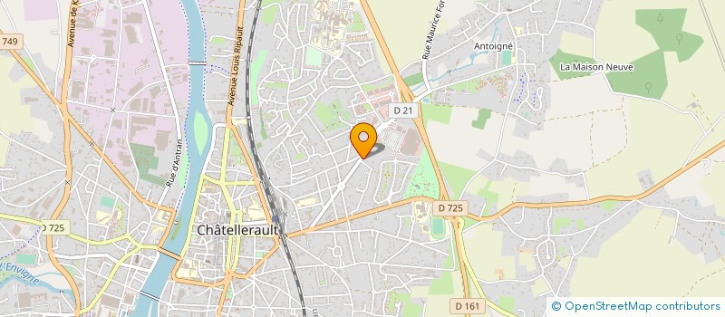 localisation de l'entreprise ASS SPORT GERVASIENNE DE SAUVETAGE ET SECOURISME à CHATELLERAULT