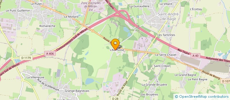 localisation de l'entreprise ASS SPORT GOLF LA COMMANDERIE à CROTTET