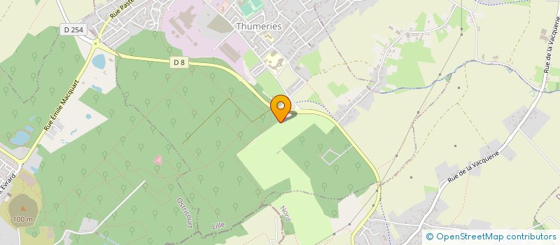 localisation de l'entreprise ASS SPORT GOLF THUMERIES ASGT à THUMERIES
