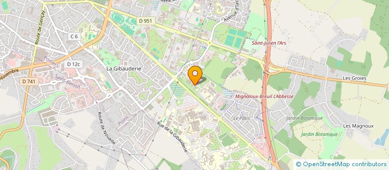 localisation de l'entreprise ASS SPORT HANDICAP INSERTION à POITIERS