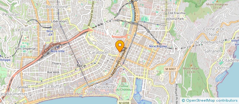 localisation de l'entreprise ASS SPORT HARMONIEUX BAR à NICE