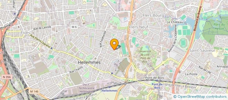 localisation de l'entreprise ASS SPORT HELLEMMOISE SECTION FOOTBALL à LILLE
