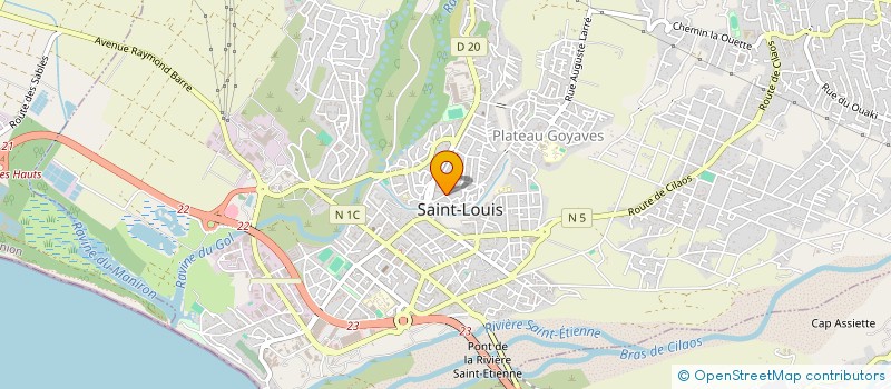 localisation de l'entreprise ASS SPORT INST EDUC MOTRICE ISAUTIER à SAINT-LOUIS