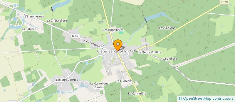 localisation de l'entreprise ASS SPORT JUDO CLUB SAVIGNEEN à SAVIGNE-SUR-LATHAN