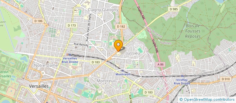 localisation de l'entreprise ASS SPORT LYCEE JACQUES PREVERT à VERSAILLES