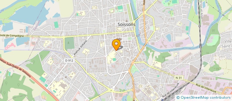 localisation de l'entreprise ASS SPORT LYCEE  PRO CAMILLE CLAUDEL à SOISSONS