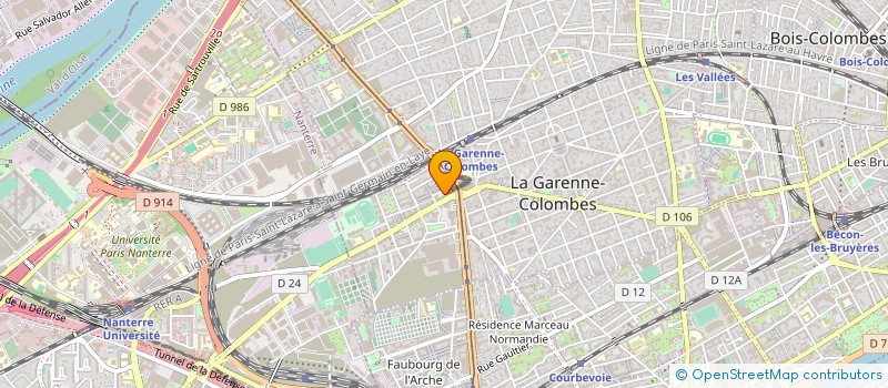 localisation de l'entreprise ASS SPORT LYCEE PROFESSIONNEL LA TOURNELLE à LA GARENNE-COLOMBES