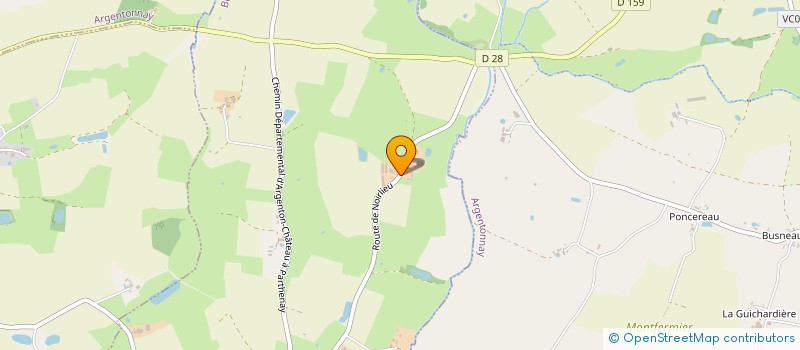 localisation de l'entreprise ASS SPORT NOIRLIEU CHAMBROUTET  BRESSUIRE