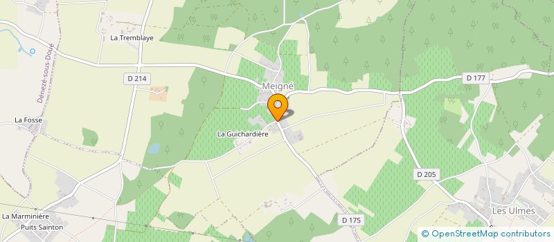 localisation de l'entreprise ASS SPORT SANTE CULTURE DU SUD SAUMUROIS  CIZAY-LA-MADELEINE