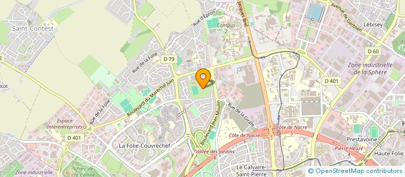 localisation de l'entreprise ASS SPORT SAPEURS-POMPIERS DU GD CAEN à CAEN