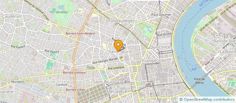 localisation de l'entreprise ASS SPORT SCOLAI GPE ALBERT BARRAUD GOYA à BORDEAUX