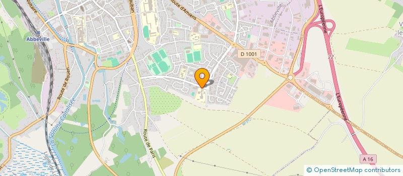 localisation de l'entreprise ASS SPORT SCOLAIRE COLLEGE DE PONTHIEU à ABBEVILLE