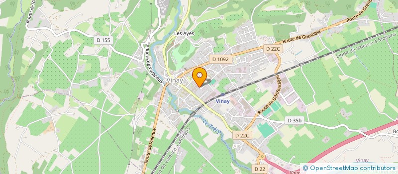 localisation de l'entreprise ASS SPORT SCOLAIRE USEP ECOLE PUB VINAY à VINAY