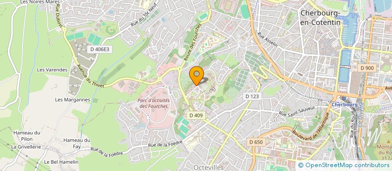 localisation de l'entreprise ASS SPORT SITE UNIVERSITAIRE CHERBOURG  CHERBOURG-EN-COTENTIN