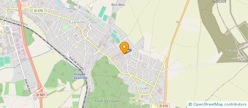 localisation de l'entreprise ASS.SPORT.SOCIO CULTURELLE USEP P SERRE  ECOUEN