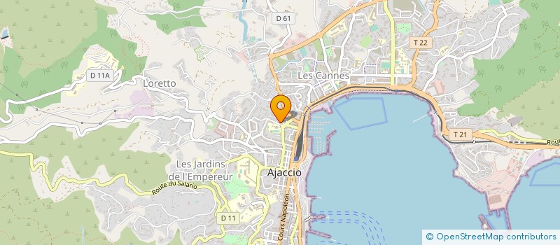 localisation de l'entreprise ASS SPORT ST JEAN CASTELVECCHIO à AJACCIO