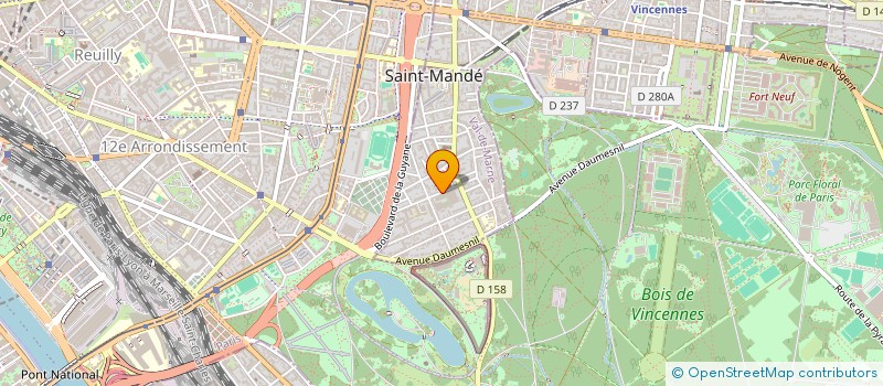 localisation de l'entreprise ASS SPORT ST MANDE OMNI SPORTS à SAINT-MANDE