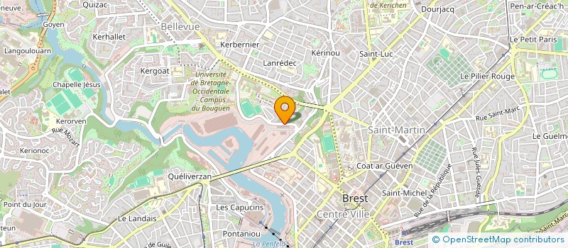 localisation de l'entreprise ASS SPORT UNIVERS TECHNOLOGIE à BREST