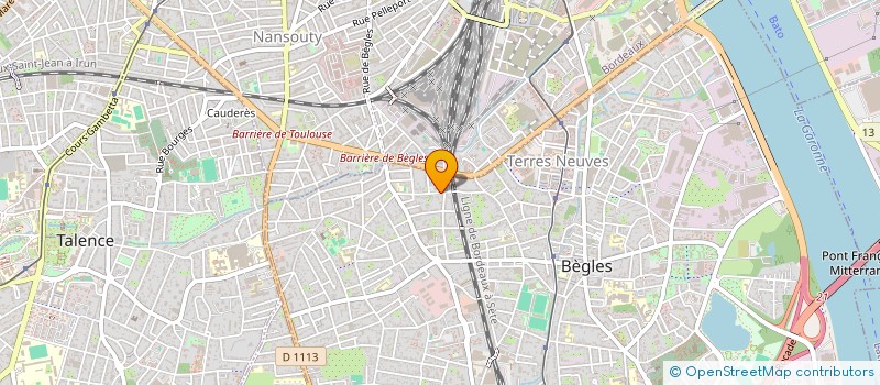 localisation de l'entreprise ASS SPORTING CLUB BEL AIR à BEGLES