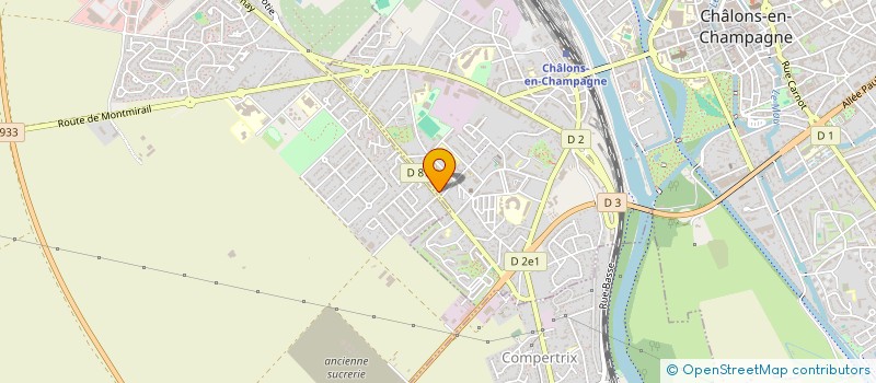localisation de l'entreprise ASS SPORTING CLUB RAPATRIES CHALONS  CHALONS-EN-CHAMPAGNE