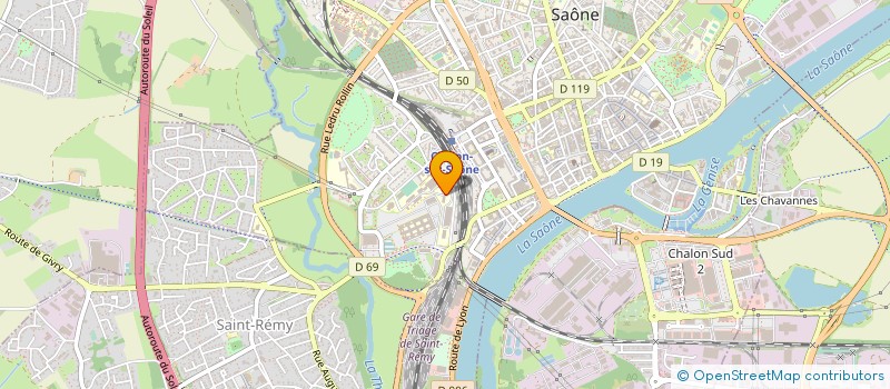 localisation de l'entreprise ASS SPORTIV LYCEE PROF AUTO CHALON SUR SAONE à CHALON-SUR-SAONE