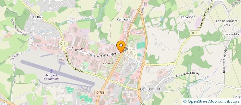 localisation de l'entreprise ASS SPORTIVE ALCATEL CIT à LANNION