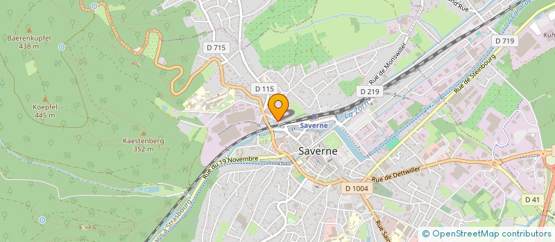 localisation de l'entreprise ASS SPORTIVE ATHLETIC GYM à SAVERNE