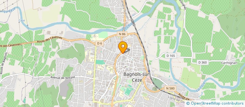 localisation de l'entreprise ASS SPORTIVE AUTOMOBILE à BAGNOLS-SUR-CEZE