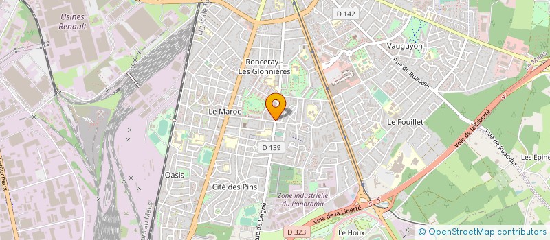 localisation de l'entreprise ASS SPORTIVE AUTOMOBILE DES 24 HEURES  LE MANS