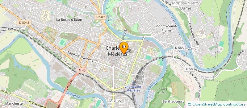 localisation de l'entreprise ASS SPORTIVE AUTOMOBILE DES ARDENNES  CHARLEVILLE-MEZIERES