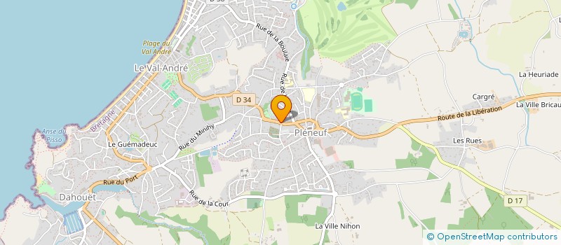localisation de l'entreprise ASS SPORTIVE AVENIR PLENEUF à PLENEUF-VAL-ANDRE