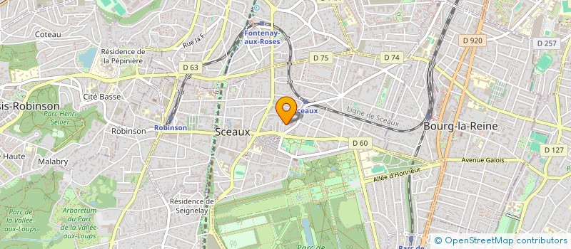 localisation de l'entreprise ASS  SPORTIVE BOULE DE SCEAUX à SCEAUX