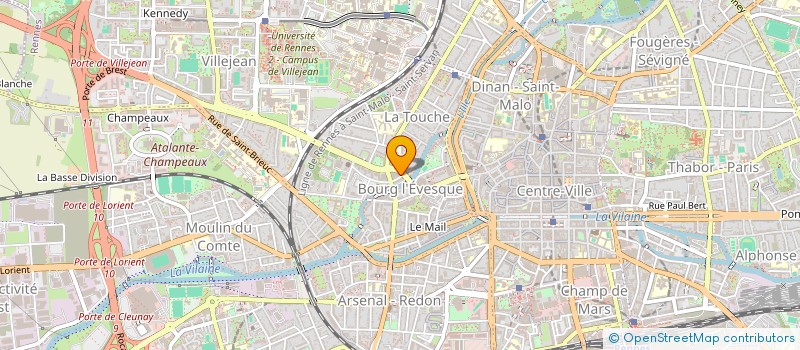 localisation de l'entreprise ASS SPORTIVE BOURG L EVEQUE LA TOUCHE NORD ST MARTIN  RENNES