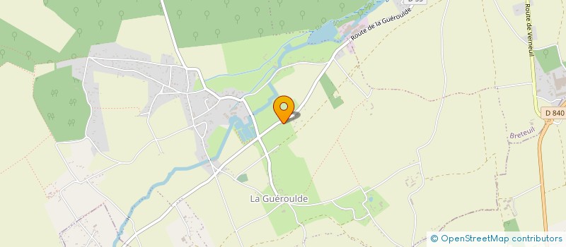 localisation de l'entreprise ASS SPORTIVE BRETOLIENNE  BRETEUIL