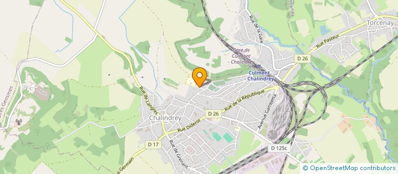 localisation de l'entreprise ASS SPORTIVE C E G CHALINDREY à CHALINDREY