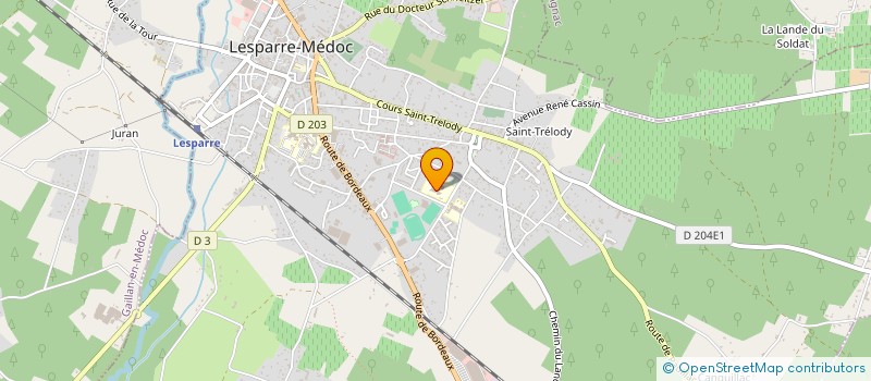 localisation de l'entreprise ASS SPORTIVE  C E S MIXTE LES LESQUES LESPARRE MEDOC  LESPARRE-MEDOC