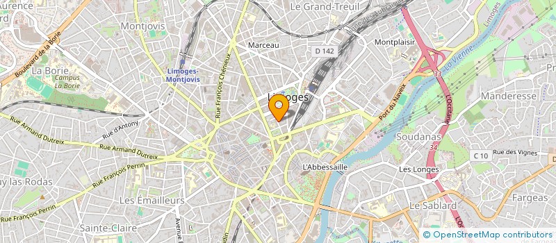 localisation de l'entreprise ASS SPORTIVE CAISSE EPARGNE HTE VIENNE à LIMOGES