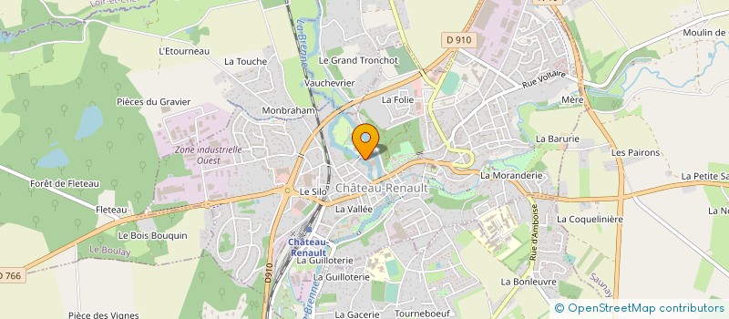 localisation de l'entreprise ASS SPORTIVE CASTELRENAUDINE DE TIR  CHATEAU-RENAULT