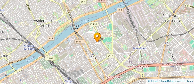 localisation de l'entreprise ASS SPORTIVE CES J JAURES MIXTE à CLICHY