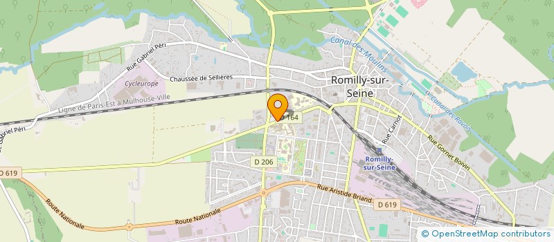 localisation de l'entreprise ASS SPORTIVE CES LE NOYER MARCHAND  ROMILLY-SUR-SEINE