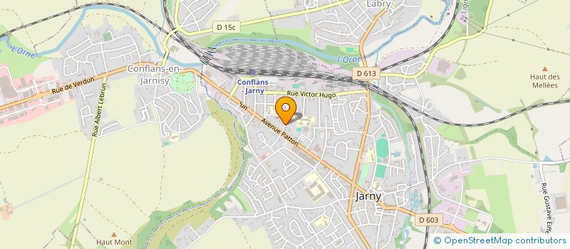 localisation de l'entreprise ASS SPORTIVE CES LOUIS ARAGON  JARNY