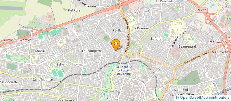 localisation de l'entreprise ASS SPORTIVE CHEMINOT ROCHELLE  LA ROCHELLE