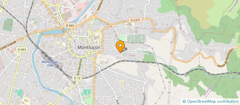 localisation de l'entreprise ASS SPORTIVE CHEMINOTS  MONTLUCON