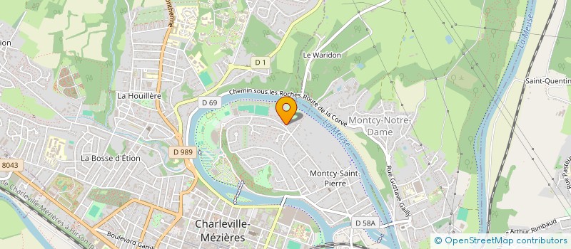 localisation de l'entreprise ASS SPORTIVE CHEMINOTS DE CHARLEVILLE  CHARLEVILLE-MEZIERES