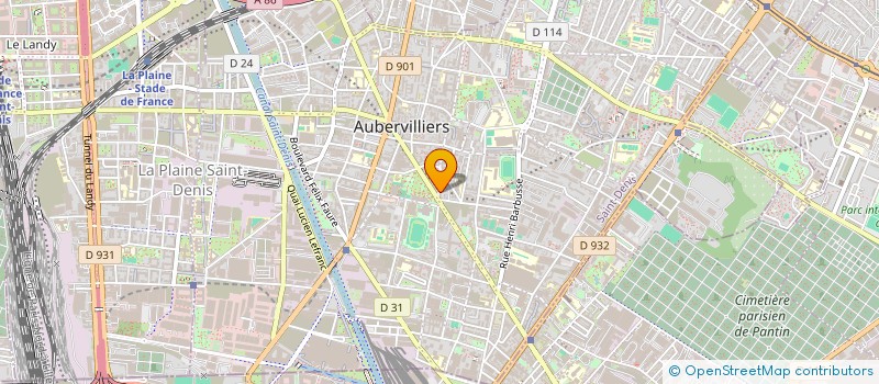 localisation de l'entreprise ASS SPORTIVE CHNE-OR  AUBERVILLIERS