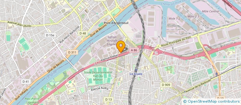 localisation de l'entreprise ASS SPORTIVE CIMSA SINTRA COLOMBES  COLOMBES