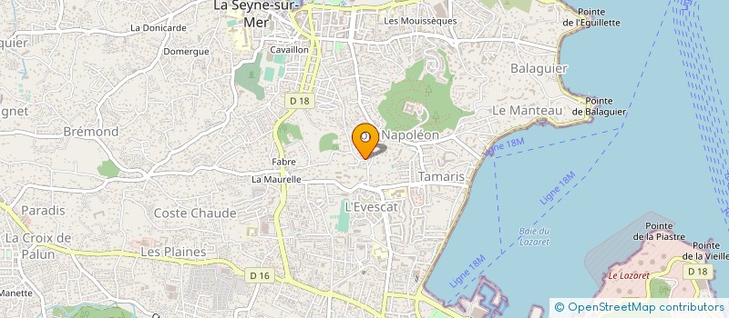 localisation de l'entreprise ASS SPORTIVE CLUB APNEA à LA SEYNE-SUR-MER