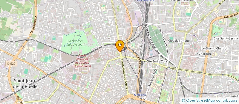 localisation de l'entreprise ASS SPORTIVE CLUTUR ENTRAIDE EQUIPEMENT à ORLEANS