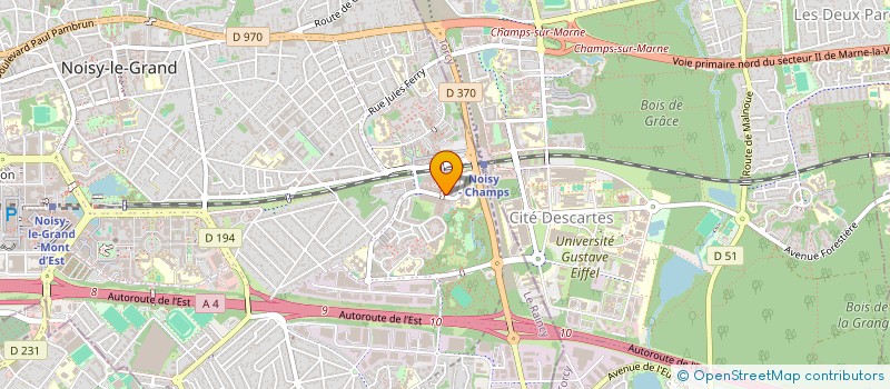 localisation de l'entreprise ASS SPORTIVE COLL JACQUES PREVERT  NOISY-LE-GRAND